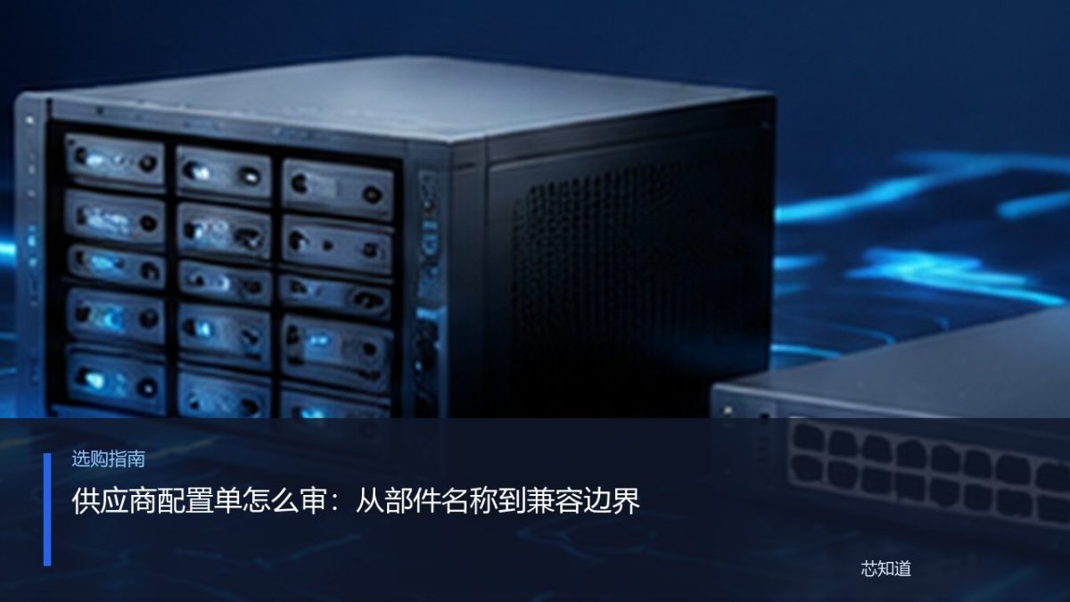 供应商配置单怎么审：从部件名称到兼容边界