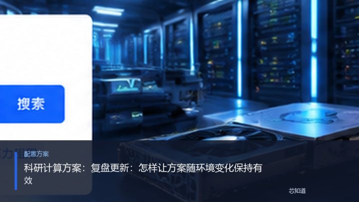 科研计算方案：复盘更新：怎样让方案随环境变化保持有效